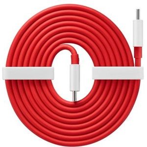 OnePlus Warp Charge USB Type-C Kabel 5481100048 - 1.5m - Rood/Wit