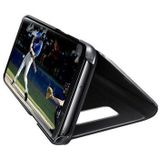 Luxury Series Mirror View Samsung Galaxy Note8 Flip Case - Zwart