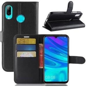 Huawei P30 Lite Wallet Case met Magnetische Sluiting - Zwart