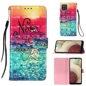 Wonder Series Samsung Galaxy A12 Wallet Case - Never Stop Dreaming