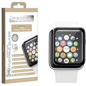 Panzer Flexibel Glas Apple Watch Series 9/8/7 Screenprotector - 41mm - Zwart