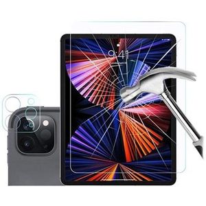 iPad Pro 12.9 2021/2022 Beschermset van gehard glas - 9H - Doorzichtig