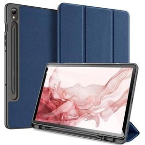 Samsung Galaxy Tab S9 Dux Ducis Domo Tri-Fold Smart Folio Hoesje - Blauw
