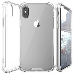 Krasbestendig iPhone X / iPhone XS hybride hoesje - Doorzichtig