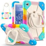 Samsung Galaxy Tab A9+ Heavy Duty 360 Case met Draagriem - Kleurrijke