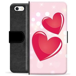 iPhone 5/5S/SE Premium Portemonnee Hoesje - Love