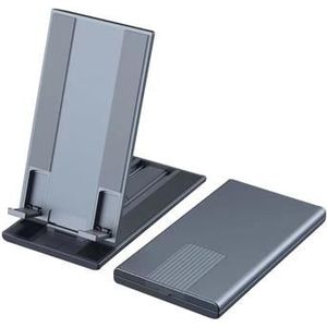 Telefoonstandaard Verstelbare Aluminium Tablet Desktop Houder Volledig Opvouwbare Telefoonhouder Dock Kantooraccessoires - Zwart