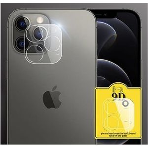 iPhone 12 Pro Max 9D Camera Lens Tempered Glass Protector - Doorzichtig