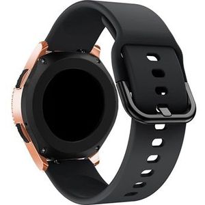 Universele Smartwatch Siliconen Band - 20mm - Zwart