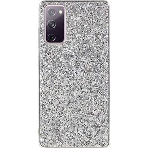 Glitter Series Samsung Galaxy S20 FE Hybrid Case - Zilver