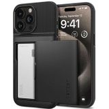 iPhone 15 Pro Spigen Slim Armor CS Hoesje - Zwart