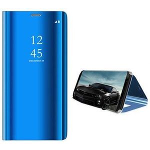 Samsung Galaxy S9 Luxe Mirror View Flip Case - Blauw