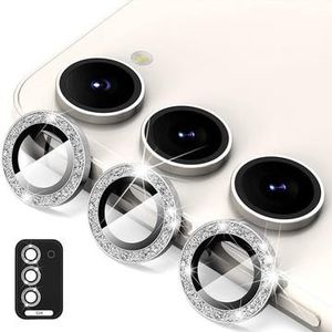 Samsung Galaxy S24+ Hat Prince Glitter Camera Lens Beschermer - Zilver