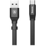 Baseus Nimble Charge & Sync USB-C Kabel CATMBJ-01 - 23cm - Zwart
