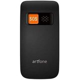 Artfone CF241A Senior Flip Phone - Dual SIM, SOS - Zwart