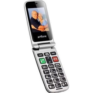 Artfone CF241A Senior Flip Phone - Dual SIM, SOS - Zwart