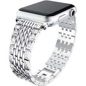 Apple Watch Series 9/8/SE (2022)/7/SE/6/5/4/3/2/1 Glam Band - 41mm/40mm/38mm - Zilver