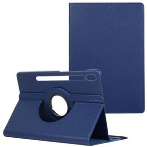 Samsung Galaxy Tab S7 FE 360 Rotary Folio Case - Blauw