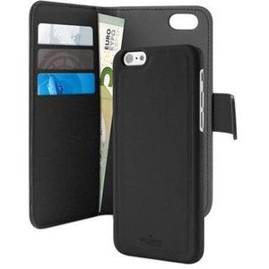 iPhone 7/8/SE (2020)/SE (2022) Puro Afneembare Wallet Case - Zwart