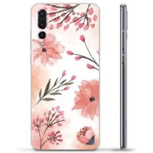 Huawei P20 Pro TPU Hoesje - Roze Bloemen