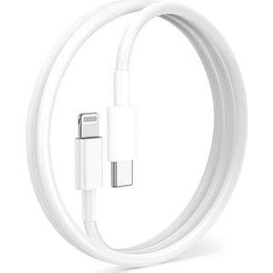 OTB USB-C / Lightning-kabel - iPhone 14/13/12/X/iPad Pro - 1m - Wit