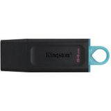 Kingston DataTraveler Exodia Flash Drive - 64GB - Teal / Zwart