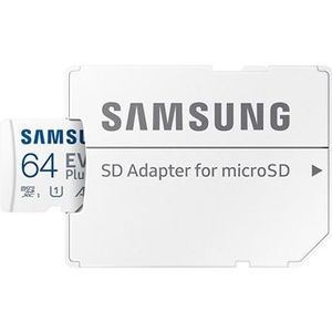 Samsung EVO Plus MicroSDXC Geheugenkaart met Adapter MB-MC64KA/EU - 64GB