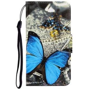Style Series Samsung Galaxy Note20 Ultra Wallet Case - Blauwe vlinder