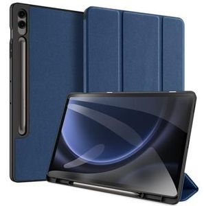 Samsung Galaxy Tab S9 FE+ Dux Ducis Domo Tri-Fold Smart Folio Hoesje - Blauw