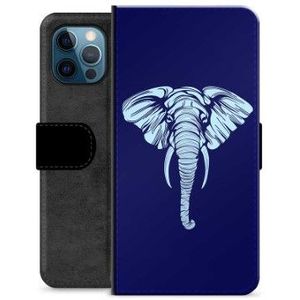 iPhone 12 Pro Premium Portemonnee Hoesje - Olifant