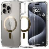 iPhone 15 Pro Max Spigen Ultra Hybrid Mag Hoesje - Goud / Doorzichtig