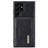 DG.Ming M2 Samsung Galaxy S23 Ultra 5G Hybride Hoesje met Portemonnee - Zwart