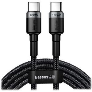 Baseus Cafule USB-C Kabel - 2m - Grijs / Zwart