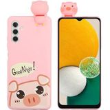 Samsung Galaxy A04s/A13 5G 3D Cartoon TPU Hoesje - Varken