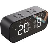 AEC BT501 Bluetooth-luidspreker met LED-wekker - zwart