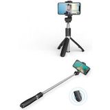 Tech-Protect L01S Bluetooth Selfie Stick met Statief - Zwart