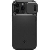 iPhone 15 Pro Max Spigen Optik Armor Mag Hoesje - Zwart