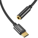 Baseus USB-C / 3,5 mm audio-adapterkabel CAHUB-EZ0G - Zwart