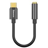 Baseus USB-C / 3,5 mm audio-adapterkabel CAHUB-EZ0G - Zwart