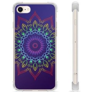iPhone 7/8/SE (2020)/SE (2022) Hybride Hoesje - Kleurrijke Mandala