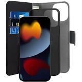 Puro 2-in-1 Magnetisch iPhone 13 Pro Portemonnee Hoesje - Zwart