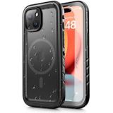 iPhone 15 Tech-Protect Shellbox Mag IP68 Waterdichte Hoesje - Zwart