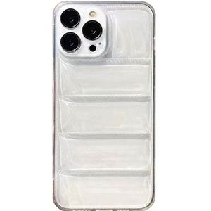 iPhone 14 Pro 3D Flexibel TPU Hoesje - Doorzichtig