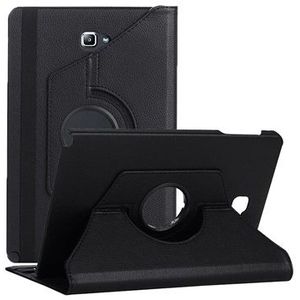 Samsung Galaxy Tab A 10.1 (2016) P580, P585 Rotary Folio Case - Zwart