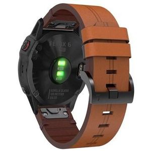 Garmin Fenix 6/5/5 Plus Echt Lederen Bandje - Bruin