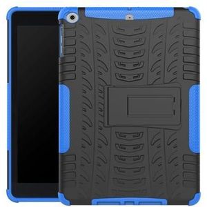 iPad 9.7 2017/2018 Anti-Slip Hybride Hoesje met Standaard - Blauw / Zwart