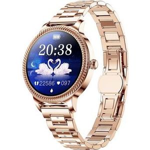 Smartwatch voor dames met hartslag AK38 - Goud
