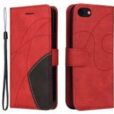 Bi-Color Series iPhone 7/8/SE (2020)/SE (2022) Wallet Case - Rood