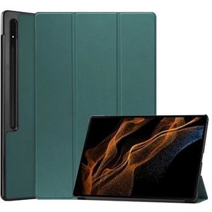 Samsung Galaxy Tab S9 Ultra Tri-Fold Series Smart Folio Case - Groen