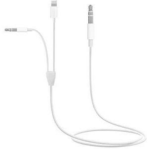 2 in 1 3,5 mm AUX-audiokabel MH030 - iOS, Android - Wit